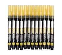 LIZEALUCKY 12PCS Glitter Markers Metallic Ink Shimmering Pen Set Fine Point Tip Metallic Glitter Pens for Kids Adults Model Coloring Crafts Birthday Cards Drawing Golden
