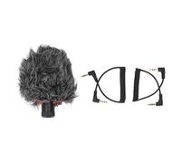 LIZEALUCKY Camera Microphone USB Noise Reduction Condenser Recording Mic for Camcorder Smartphone Video