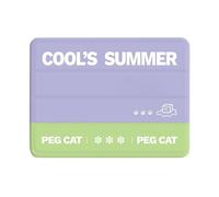 LIZEALUCKY Cat Cooling Mat Breathable Resin Light Durable Easy to Clean Cat Cooling Pad Soft Thick Supportive Gel Self Cooling Pad for Dogs Cats in Summer (Purple and Green(17.7x23.6in))