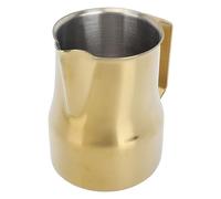 LIZEALUCKY Jarra de leche 450ML 304 taza de espuma de acero inoxidable jarra de vapor de café sin goteo (Clima)