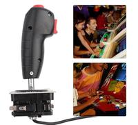 LIZEALUCKY Joystick de vuelo de 8 vías con gatillo y botón de disparo superior, Joystick de juego con agarre, Joystick volador con Micromotion para videojuegos