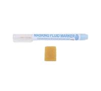 LIZEALUCKY Masking Fluid Pen 10g Capacity 3mm Applicator Tip Watercolor Painting Ink Marker with Eraser for Precise and Sharp Middle of Flowing Watercolour Paint