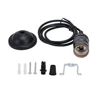 LIZEALUCKY Portalámparas de araña RETRO, BASE de enchufe de luz de techo de diseño único y elegante para el hogar, cocinas, dormitorios, restaurantes (negro perla)