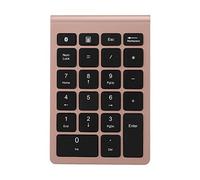 LIZEALUCKY Teclado numérico, Mini Teclado numérico con 22 Botones, Teclado numérico portátil, teclados numéricos de cálculo de Oficina para Ordenador portátil, portátil (Ou Rose)