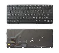 LIZHAOZ Teclado Estadounidense con retroiluminación para HP EliteBook 820 G1 G2 720 725(Black)