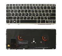 LIZHAOZ Teclado Estadounidense con retroiluminación para HP EliteBook 820 G1 G2 720 725(Silvery)