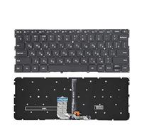 LIZHAOZ Teclado Ruso para Xiaomi MI Air 13.3 para Pulgadas 9Z.ND7BW.001 490.09U07.0D01 MK10000005761 Notebook RU Plateado retroiluminado(RU Black Backlight)