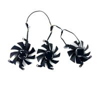 LIZHAOZ Ventilador de refrigeración 75 mm y 4 Pines T128015SM para GPU RX6650XT, Compatible con XFX, AMD Radeon RX 6650XT OC V2 RX6600 XT(3pcs)