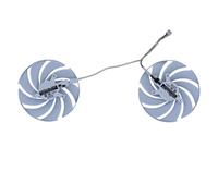 LIZHAOZ Ventilador de refrigeración para Tarjeta gráfica VGA/GPU MSI Compatible con RTX 4080, 4070, 4060, Super 4070Ti, Gaming X y Slim White 16 GB (PLD10020B12H)(B C Dual Fan)