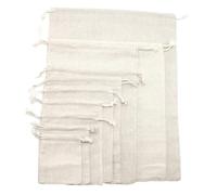 LIZHAYG Bolsas de Yute 10-50pcs Drawstring Bag Reusable Linen Gift Bags Drawstring Eco Produce Bags Cotton Bag For Wedding Christmas Dustproof Pouch (Color : 8x10cm-50pcs, Size : Size)