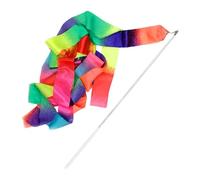 LIZHAYG Cinta Gimnasia Ritmica NiñA Cintas de Gimnasia 4M con Forma de batuta, Colores del arcoíris, Brillantes, for Danza y espectáculos.