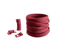 LIZHAYG Cordones Elasticos 3 Pares de Cordones magnéticos sin Corbatas, Cordones elásticos Coloridos, Zapatillas sin Cordones, Cordones Planos for niños y Adultos, Bandas de Goma(Wine Red)