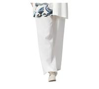 LIZHAYG Kimono Jiu Jitsu Uniforme Traje Tradicional Artes Marciales Adultos Ejercicio Matutino Traje Estampado Ropa(White Pant,M)