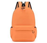 LIZHAYG Mochilas Negras Instituto Mochila escolar ligera for estudiantes de primaria y secundaria, mochila informal for clases de formación infantil de jardín de infantes.(Orange)
