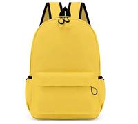 LIZHAYG Mochilas Negras Instituto Mochila escolar ligera for estudiantes de primaria y secundaria, mochila informal for clases de formación infantil de jardín de infantes.(Yellow)