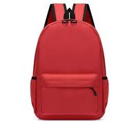 LIZHAYG Mochilas Negras Instituto Mochila escolar ligera for estudiantes de primaria y secundaria, mochila informal for clases de formación infantil de jardín de infantes.(Red)