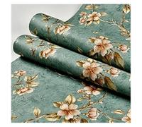 LIZHAYG Papel Pintado Pared Papel tapiz autoadhesivo floral, papel de contacto con flores, decoración del hogar, dormitorio, sala de estar, papel de pared for niños(Color-1,3.0meter(width 53cm))