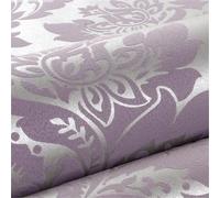 LIZHAYG Papel Pintado Pared Papel tapiz de damasco en relieve 3D for dormitorio, sala de estar, papel tapiz con textura y estampado floral, decoración del hogar(Color3,0.530mx9.5m)