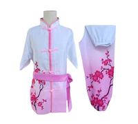 LIZHAYG Traje De Artes Marciales Ropa Tradicional de Wushu, Kungfu, Tai Chi, Disfraces, Uniformes de Artes Marciales for presentaciones escénicas for niños y niñas.(Pink,150cm)