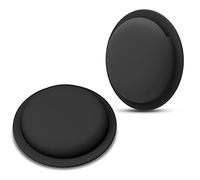 LiZHi Funda para Apple Airtag, Funda para Airtag, Adhesivo de Silicona para TV, Coche, AirTag, Paquete de 2 (Negro)