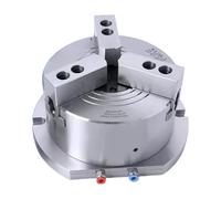 Lizhong mandril móvil hidráulico de tres mandíbulas 4 5 6 8 10 for centro de mecanizado(3-jaw pneumatic KL06Q-3 38mm hole)
