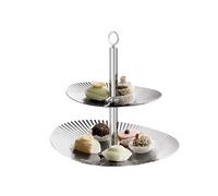 Lizhuzhuzs28 Bandejas para Tartas Soporte de exhibición Informal y Elegante Dos Niveles: un Soporte for postres refrigerios Soporte para Cupcakes