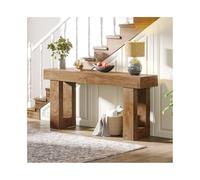 Lizhuzhuzs28 Consola de Entrada Mesa Consola de 63 Pulgadas de Largo, Estilo rústico, for Entrada y Pasillo. Mesa de Entrada(Light Brown)