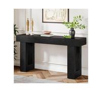 Lizhuzhuzs28 Consola de Entrada Mesa Consola de 63 Pulgadas de Largo, Estilo rústico, for Entrada y Pasillo. Mesa de Entrada(Negro)