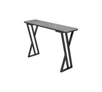 Lizhuzhuzs28 Inicio Mesa de Bar Estrecha de mármol con losa de Roca Gris, for el hogar, balcón, Tira Larga, partición for Sala de Estar, Mesa de Pub Alta Deor(200 * 40 * 105cm)