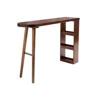 Lizhuzhuzs28 Inicio Mesa de Bar semicircular de Madera Larga con Patas Altas for el Comedor de la Cocina del hogar con Almacenamiento Deor(160 * 40 * 105cm)