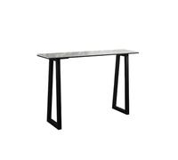 Lizhuzhuzs28 Inicio Mesa de Bar Sencilla y Larga de 200 cm con Estructura de Metal, Rectangular, de Tablero Alto, for Cocina, Comedor y Sala de Estar. Deor(Grey)