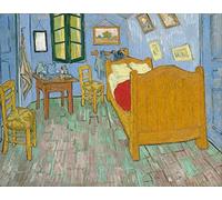 liziciti Kit de Arte de Pintura de Diamantes 5D para Adultos, Taladros Completos Obras Maestras de Van Gogh Bordado de Punto de Cruz con Pedrería 30 x 40 cm (Dormitorio)