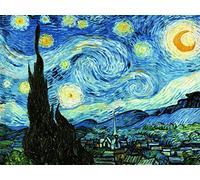 liziciti Kits de pintura de diamantes 5D, 12 x 16 pulgadas, colección de pinturas famosas de diamantes de Van Gogh, arte abstracto, decoración de pared DIY (noche estrellada)