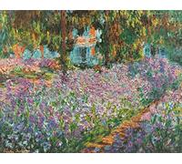 liziciti Monet - Kits de pintura de diamantes 5D, colección completa de pinturas de diamantes famosas para decoración de pared del hogar, 12 x 16 pulgadas (El jardín de iris en Giverny)