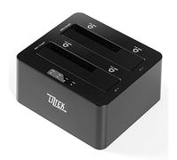 Liztek HDDT2BS Dual Bay USB 3.0 Super Speed to 2.5 and 3.5 inch SATA Hard Disk Drive and Solid-State Drive External Docking Station Duplicator/Cloner 4TB Support unidad de disco duro