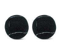 LIZZOT de 2 pelotas de tenis precortadas para muebles y protección del suelo, resistente y duradera, color negro