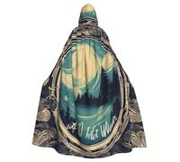 LJABCVNN Not All Who Wander Are Lost 1 - Capa con capucha unisex para adultos, para cosplay, fiestas, escenarios, bailes de disfraces