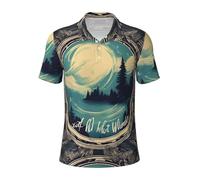 LJABCVNN Not All Who Wander are Lost 1 - Polo para hombre, digno de uso casual y de negocios, adecuado para la mayoría de hombres adultos, Negro, M
