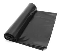 LJBD Revestimiento para Estanque de HDPE, Flexible Mallas para Estanque Resistente al Desgarro 0,2mm Lona para Estanques de Jardín, Koi y Piscinas de Peces(Size:8x8m,Color:Negro)