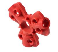 LJCM Cerradura neumática de liberación rápida, rojo, plástico, cerradura de seguridad para bombona de gas, enchufe, enchufe, 8 x 8 x 2 cm