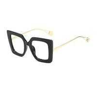 LJCZKA Gafas Cuadradas Sin Graduar para Mujer - Filtro Luz Azul de Descanso para Ordenador con Diseño de Gato