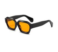 LJCZKA Gafas de Sol Cuadradas Grandes para Mujer Hombre Retro Gafas de Sol Marco Grueso Chunky Moda Protección Uv400