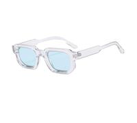 LJCZKA Gafas de Sol Rectangulares para Mujer Hombre Retro Vintage Clásica Marco Cuadrado Pequeño Gafas de Sol Unisex Protección UV400