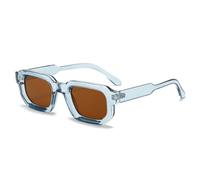 LJCZKA Gafas de Sol Rectangulares para Mujer Hombre Retro Vintage Clásica Marco Cuadrado Pequeño Gafas de Sol Unisex Protección UV400