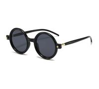 LJCZKA Gafas de Sol Vintage Redondas Hombre y Mujer, Gafas da Sol Redondas Grandes Retro Gafas Moda Protección UV400