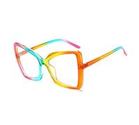 LJCZKA Gafas Luz Azul Ojo de Gato Mujer, Gafas Sin Graduar Mujer Gafas de Lectura para Ordenador Descanso