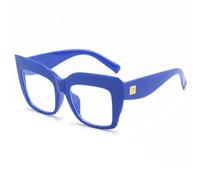LJCZKA Gafas Luz Azul Ojo de Gato Mujer, Gafas Sin Graduar Mujer Groß Gafas de Lectura para Ordenador Descanso