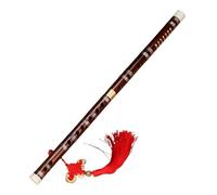 LJERFSW Dizi Kit Flauta Instrumento Principiante Adulto Profesional Bambú Amargo Flauta Transversal Enchufe Único Cobre (A,E Key)