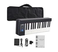 LJERFSW Pianos Digitales para Piano Electrónico Plegable De 61 Teclas Piano Digital Multifuncional