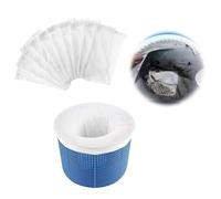 LJFEA 10 Piezas Calcetines de Piscina, Calcetines Skimmer de Piscina,Filtros de Piscina para Cesta de Filtro Skimmer,Atrapan Hojas, Cabello, Aceite, Cabello,Hierba,Agujas de Pino